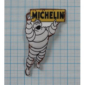Michelin-mand med skilt, emaljemærke