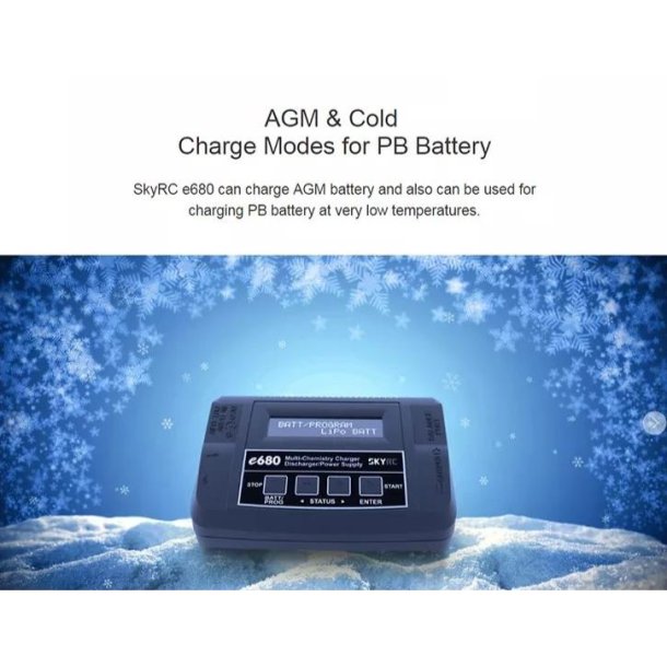 SkyRC e680 AC/DC LiPo 1-6s 10A 80W 100-240 V