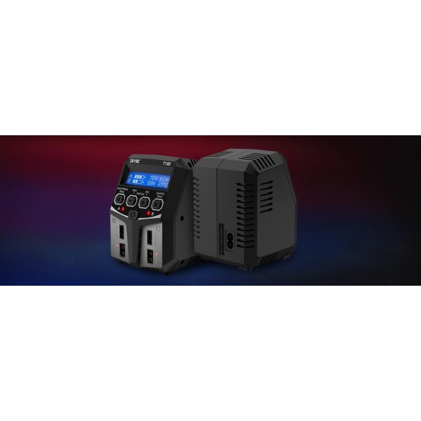 SkyRC T100 DUAL LiPo/LiIon/LiFe/LiHV/NiMH/Pb 5A 2x50W 100-240 V
