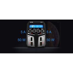 SkyRC T100 DUAL LiPo/LiIon/LiFe/LiHV/NiMH/Pb 5A 2x50W 100-240 V