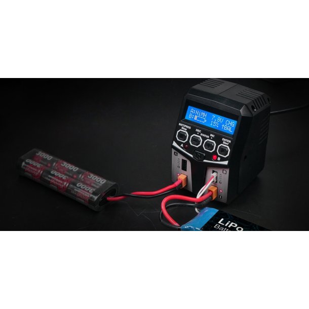 SkyRC T100 DUAL LiPo/LiIon/LiFe/LiHV/NiMH/Pb 5A 2x50W 100-240 V