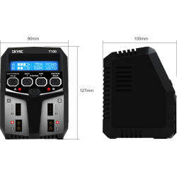 SkyRC T100 DUAL LiPo/LiIon/LiFe/LiHV/NiMH/Pb 5A 2x50W 100-240 V