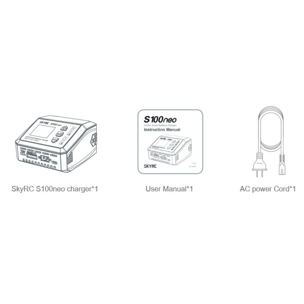 SkyRC S100 AC/DC LiPo 1-6S 12A 100W/200W 100-240 V