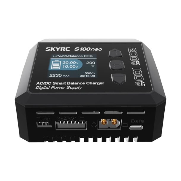SkyRC S100 AC/DC LiPo 1-6S 12A 100W/200W 100-240 V