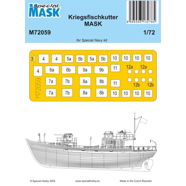 Kriegsfischkutter MASK, skala 1/72