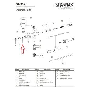 Sparmax SP-20/SP-20X Nozzle #3