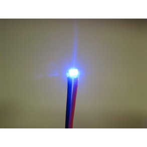 LED SMD med ledninger - BLÅ