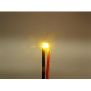 LED SMD med ledninger - GUL