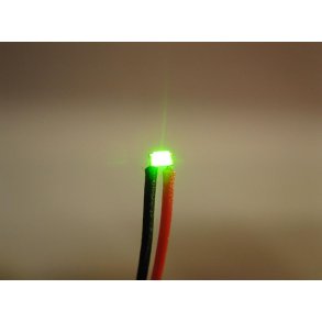 LED SMD med ledninger - GRØN