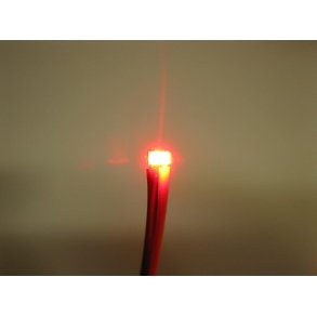 LED SMD med ledninger - RØD