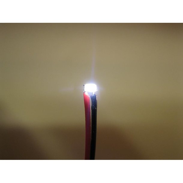 LED SMD med ledninger - KOLD HVID