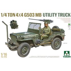 US Army 1/4 Ton 4x4 G503 MB Utility Truck  (Willys Jeep), skala 1/16