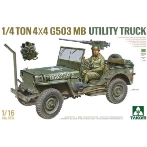 US Army 1/4 Ton 4x4 G503 MB Utility Truck  (Willys Jeep), skala 1/16