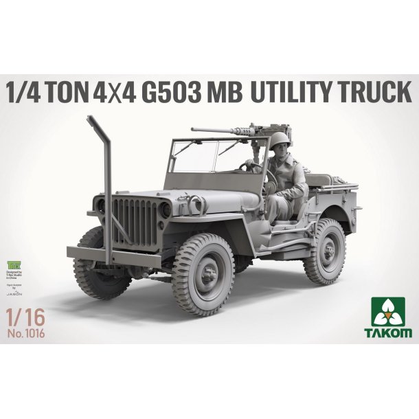 US Army 1/4 Ton 4x4 G503 MB Utility Truck  (Willys Jeep), skala 1/16