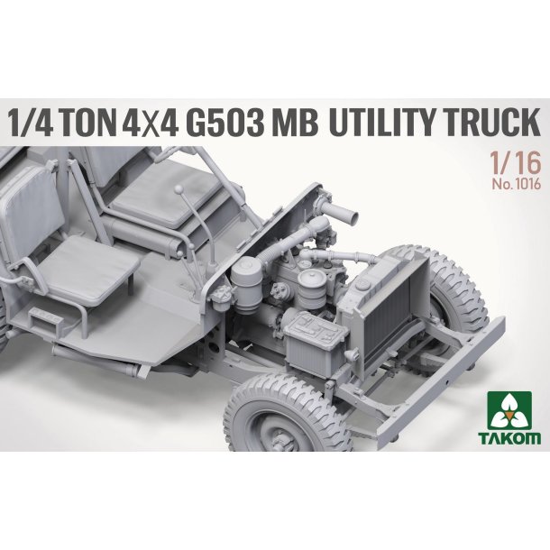 US Army 1/4 Ton 4x4 G503 MB Utility Truck  (Willys Jeep), skala 1/16