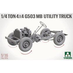 US Army 1/4 Ton 4x4 G503 MB Utility Truck  (Willys Jeep), skala 1/16