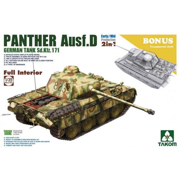 Panther Auf. D - early/mid. production med fuld interir (2 i 1 st)