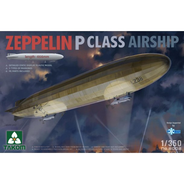 Zeppelin P-klasse luftskib, skala 1/350
