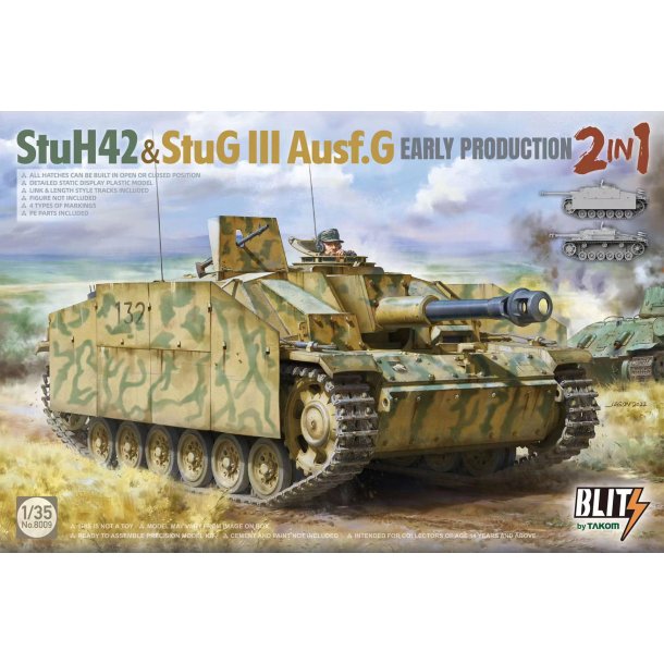 StuH 42 &amp; StuG III Ausf.G Early Production (2 i 1 kit)