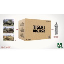 Tiger I Big Box - 3 s�t i skala 1/35 og Otto Carius i skala 1/16