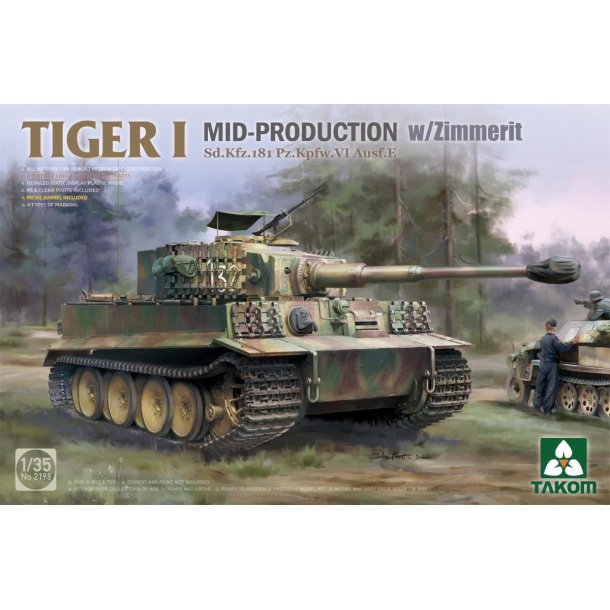 Tiger I Big Box - 3 s�t i skala 1/35 og Otto Carius i skala 1/16