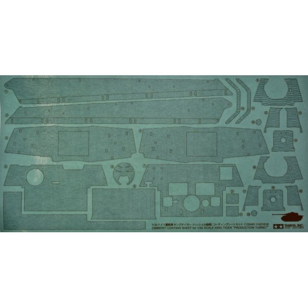 Zimmerit til King Tiger &acute;Production Turret&acute;