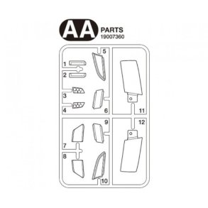 AA-dele til Tamiya 56368 (19007360)