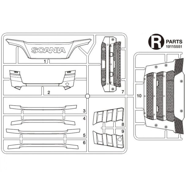 R-dele til Tamiya 56368 (19115551)