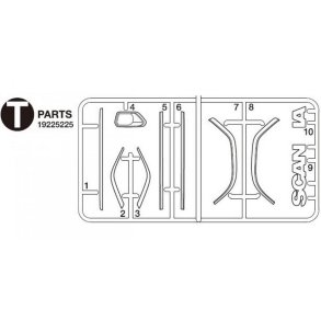 Tamiya reservedel: T-dele til 56368