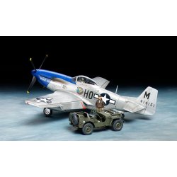 P-51D Mustang with 1/4 4x4 Light Vehicle