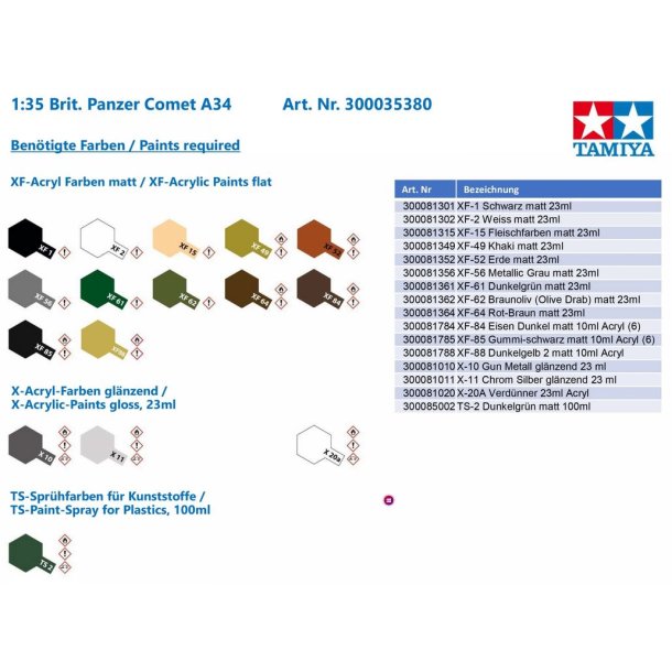 British Cruiser Tank A34 Comet