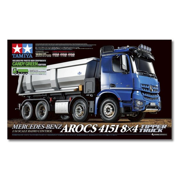 Mercedes-Benz Arocs 4151 8x4 Tipper Truck - Candy Green Edition