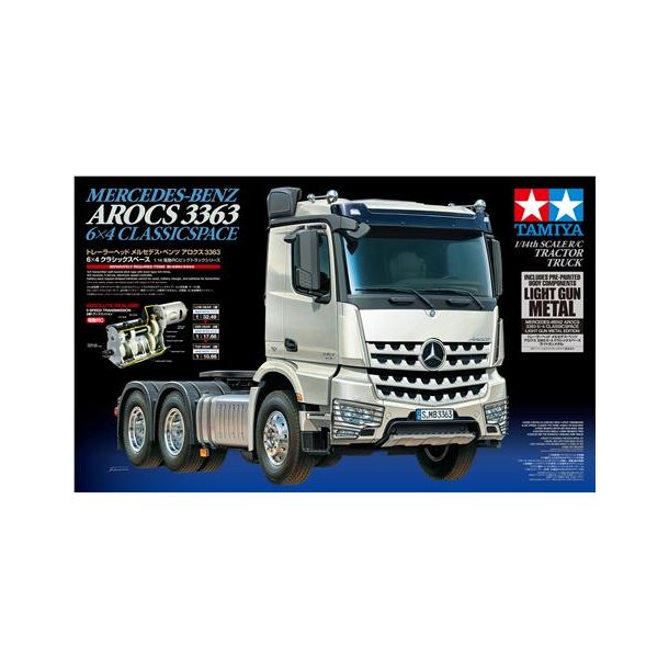 Mercedes-Benz Arocs 3363 6 x 4 Classic Space - Light Gun Metal