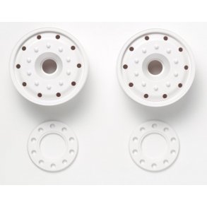 Hvide flge foran, 30 mm bredde. 2 stk.