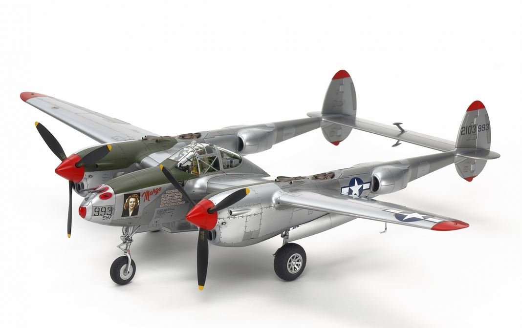 Lockheed P-38 J Lightning - Amerikansk fly 1/48 - Modelskibet.dk