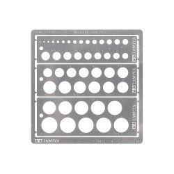 Tamiya Modeling Template (Rund �1 - �12,5 mm)