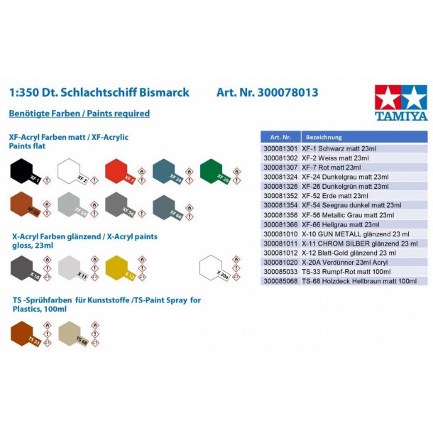 Bismarck, skala 1/350