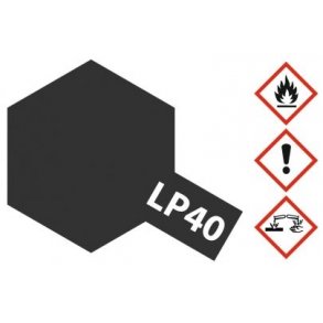 Tamiya LP-40 - 10 ml - Metallic Black