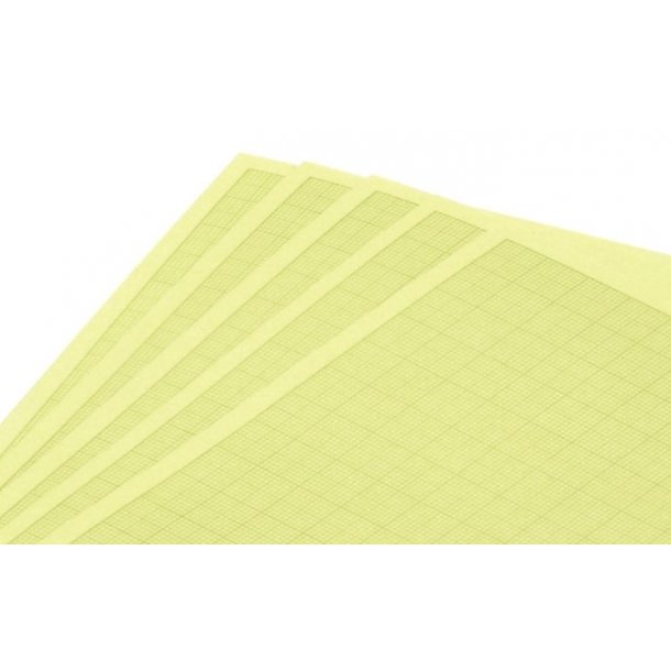 Afdkningstape, A4-ark, 5 stk med 1 mm tern