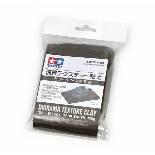 Diorama Texture Clay (Soil Effect, Dark Earth), 150 gram