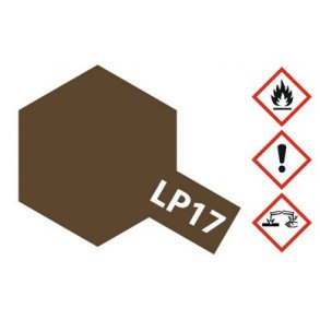 Tamiya LP-17 - 10 ml - Linoleumsbrun (mrk brun), mat