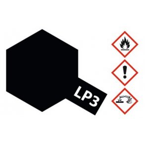 Tamiya LP-3 - 10 ml - Sort mat