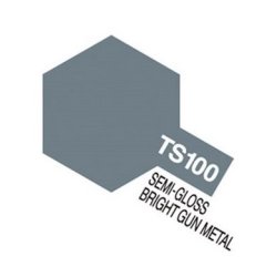 Tamiya TS-100 Semi-gloss Bright Gun Metal 100ml