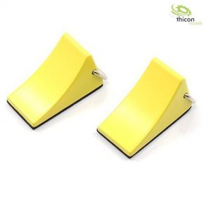 Stopklodser i metal, gule