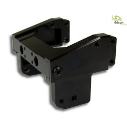 Travers i sort aluminium