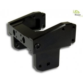 Travers i sort aluminium