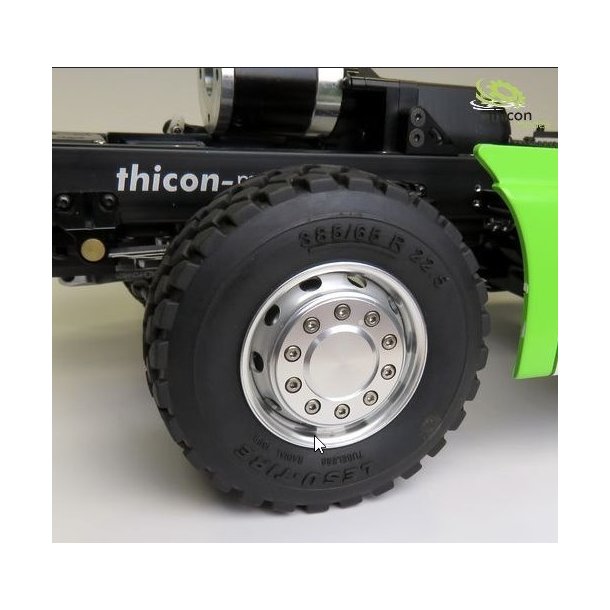 Aluflge brede til foraksel med trk - Euro-style