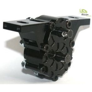 Overfrselsgearkasse 2:1 i sort aluminium