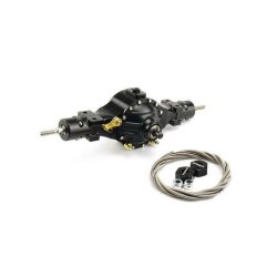 Bagaksel V2 med trk og differentialespr, aluminium