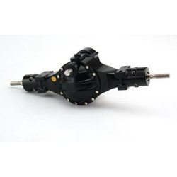 Bagaksel V2 med trk, gennemgang og differentialespr, aluminium